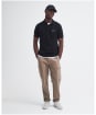 Men's Barbour International Essential Polo - Black / Pewter