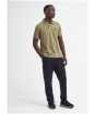 Men's Barbour International Essential Polo - Bleached Olive