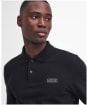 Men's Barbour International Long Sleeve Polo Shirt - Black / Pewter