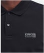 Men's Barbour International Long Sleeve Polo Shirt - Black / Pewter