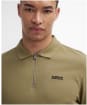 Men's Barbour International Albury Short Sleeve Polo Shirt - Bleached Olive