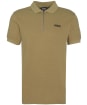 Men's Barbour International Albury Short Sleeve Polo Shirt - Bleached Olive