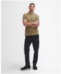 Men's Barbour International Albury Short Sleeve Polo Shirt - Bleached Olive