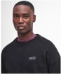 Men's Barbour International Essential Crew Neck Sweat - Black / Pewter