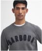 Men's Barbour Prep Logo Crew Sweater - Mid Grey Marl