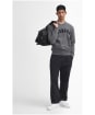 Men's Barbour Prep Logo Crew Sweater - Mid Grey Marl