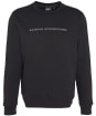 Men's Barbour International Shadow Crew Sweatshirt - Black / White