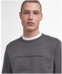 Men's Barbour International Shadow Crew Sweatshirt - Plum Grey