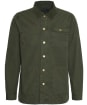 Men's Barbour Grindle Cotton Overshirt - Mid Olive