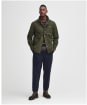 Men's Barbour Grindle Cotton Overshirt - Mid Olive