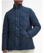 Men's Barbour Winter Chelsea Quilted Jacket - NAVY/GREENLOCH T