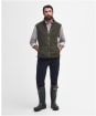 Men's Barbour Langdale Fleece Gilet - Olive