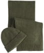 Men’s Barbour Carlton Fleck Beanie & Scarf Gift Set - Olive