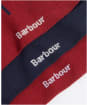 Men's Barbour Tartan Sock Gift Box - Cranberry