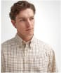 Men's Barbour Bank Check Shirt - Merlot