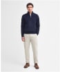 Men's Barbour Essential Wool Half Zip Sweater - Navy