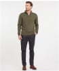 Men's Barbour Nelson Half Zip Sweater - Seaweed