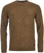 Men's Barbour Patch Crew Neck Lambswool Sweater - Willow Green