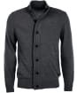 Men's Barbour Patch Zip Through Sweater - Charcoal Marl