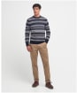 Men's Barbour Case Fairisle Crew Neck Jumper - Midnight