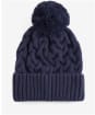 Men’s Barbour Gainford Cable Beanie - Navy