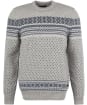 Men’s Barbour Essential Fair Isle Crew - Light Grey