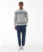 Men’s Barbour Essential Fair Isle Crew - Light Grey