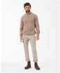 Men's Barbour Duffle Cable Rollneck Jumper - Stone