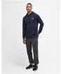 Men's Barbour International Small Logo Hoodie - Navy