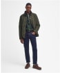 Men's Barbour Waterproof Shoveler Quilted Jacket - Dark Olive