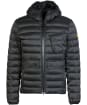 Men’s Barbour International Racer Ouston Hooded Quilted Jacket - Black