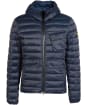 Men’s Barbour International Racer Ouston Hooded Quilted Jacket - Navy