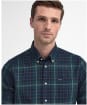 Men’s Barbour Wetherham Tailored Shirt - Green Loch