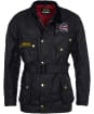 Men's Barbour International Union Jack Waxed Jacket - Black