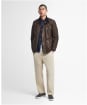 Men's Barbour International Duke Waxed Jacket - Bark