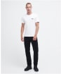 Men's Barbour International Small Logo Tee - White / Black