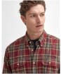 Men’s Barbour Singsby Thermo Weave Shirt - Merlot