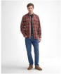 Men’s Barbour Singsby Thermo Weave Shirt - Merlot