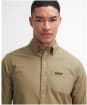 Men's Barbour International Kinetic Shirt - Bleached Olive