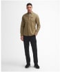 Men's Barbour International Kinetic Shirt - Bleached Olive