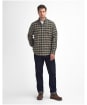 Men's Barbour Bowburn Regular Fit Shirt - Olive Marl