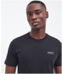 Men's Barbour International Small Logo Tee - BLACK/PEWTER 2