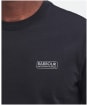 Men's Barbour International Small Logo Tee - BLACK/PEWTER 2