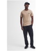 Men's Barbour International Small Logo Tee - Timberwolf