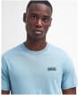 Men's Barbour International Small Logo Tee - Concrete Blue