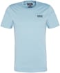 Men's Barbour International Small Logo Tee - Concrete Blue