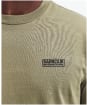 Men's Barbour International Small Logo Tee - Bleached Olive