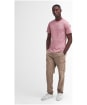 Men's Barbour International Small Logo Tee - Granite Pink