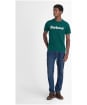 Men's Barbour Logo Tee - Evergreen