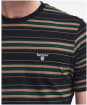 Men's Barbour Boldron Stripe T-Shirt - Black